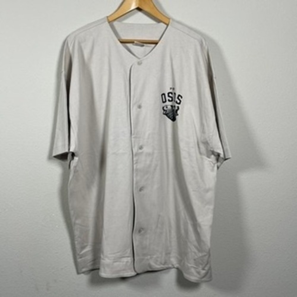 AS Colour Baseball Jersey Men 2XL Gray Excellent Por Osos Vodka Drinking Club